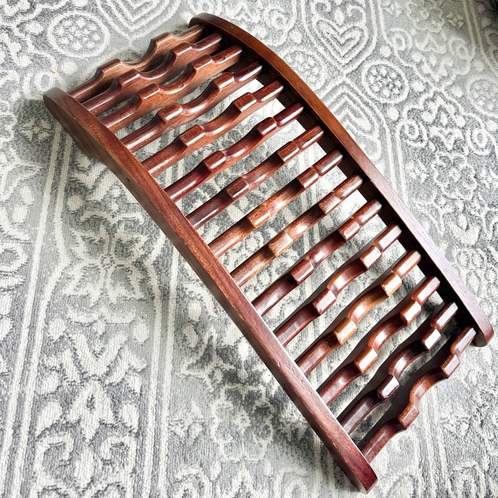 Lumbar Wooden Back Stretcher Massager for Spine Spinal Decompression Pain Relief